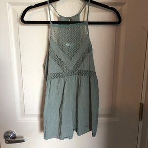 Teal, Flowy, Detailed Top